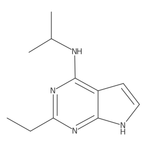 2-ethyl-N-(propan-2-yl)-7H-pyrrolo[2,3-d]pyrimidin-4-amine Structure