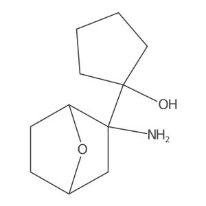 1-{2-Amino-7-oxabicyclo[2.2.1]heptan-2-yl}cyclopentan-1-ol结构式
