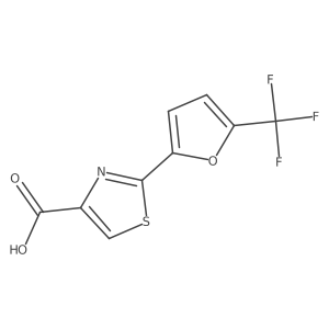 2-[5-(Trifluoromethyl)furan-2-yl]-1,3-thiazole-4-carboxylic acid Structure