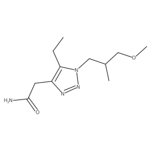 2-[5-ethyl-1-(3-methoxy-2-methylpropyl)-1H-1,2,3-triazol-4-yl]acetamide Structure