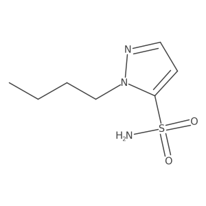 1-butyl-1H-pyrazole-5-sulfonamide结构式
