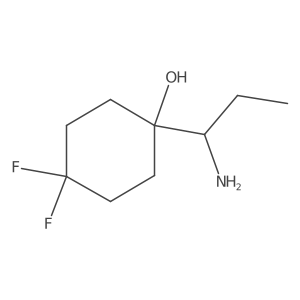 1-(1-Aminopropyl)-4,4-difluorocyclohexan-1-ol Structure