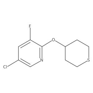 5-Chloro-3-fluoro-2-(thian-4-yloxy)pyridine Structure