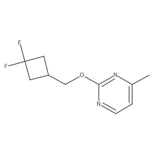 2-[(3,3-Difluorocyclobutyl)methoxy]-4-methylpyrimidine结构式