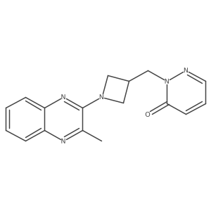 2-{[1-(3-Methylquinoxalin-2-yl)azetidin-3-yl]methyl}-2,3-dihydropyridazin-3-one Structure