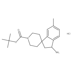 Tert-Butyl3-Amino-6-Methyl-2,3-Dihydrospiro[Indene-1,4-Piperidine]-1-Carboxylate Hydrochloride Structure