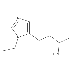 (2S)-4-(1-ethyl-1H-imidazol-5-yl)butan-2-amine结构式