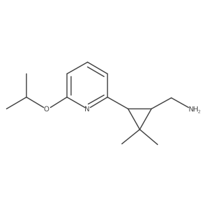 rac-[(1R,3R)-2,2-dimethyl-3-[6-(propan-2-yloxy)pyridin-2-yl]cyclopropyl]methanamine Structure
