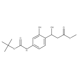 methyl (3S)-3-(4-{[(tert-butoxy)carbonyl]amino}-2-hydroxyphenyl)-3-hydroxypropanoate Structure