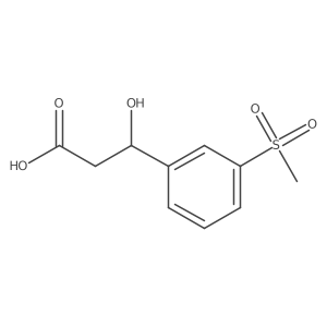 (3S)-3-hydroxy-3-(3-methanesulfonylphenyl)propanoic acid Structure