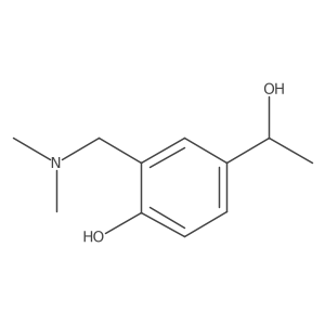 2-[(dimethylamino)methyl]-4-[(1R)-1-hydroxyethyl]phenol Structure