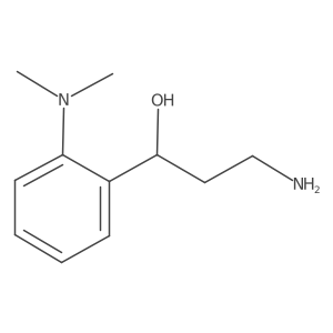 (1R)-3-amino-1-[2-(dimethylamino)phenyl]propan-1-ol结构式