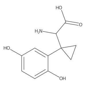 2-Amino-2-[1-(2,5-dihydroxyphenyl)cyclopropyl]acetic acid Structure