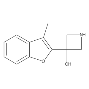3-(3-Methyl-1-benzofuran-2-yl)azetidin-3-ol Structure