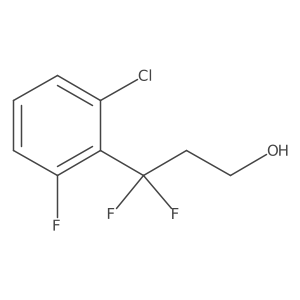 3-(2-Chloro-6-fluorophenyl)-3,3-difluoropropan-1-ol Structure