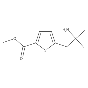 Methyl 5-(2-amino-2-methylpropyl)thiophene-2-carboxylate结构式