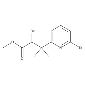 Methyl 3-(6-bromopyridin-2-yl)-2-hydroxy-3-methylbutanoate结构式