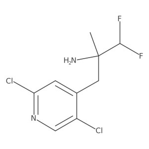 3-(2,5-Dichloropyridin-4-yl)-1,1-difluoro-2-methylpropan-2-amine Structure