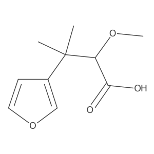 3-(Furan-3-yl)-2-methoxy-3-methylbutanoic acid结构式