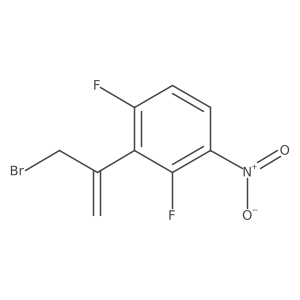 2-(3-Bromoprop-1-en-2-yl)-1,3-difluoro-4-nitrobenzene结构式