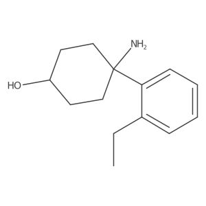 4-Amino-4-(2-ethylphenyl)cyclohexan-1-ol Structure