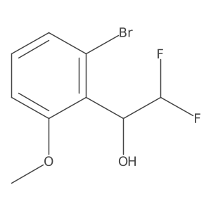 1-(2-Bromo-6-methoxyphenyl)-2,2-difluoroethan-1-ol结构式