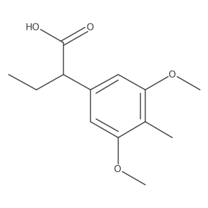 2-(3,5-Dimethoxy-4-methylphenyl)butanoic acid结构式