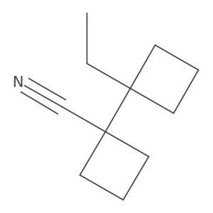 1-(1-Ethylcyclobutyl)cyclobutane-1-carbonitrile Structure