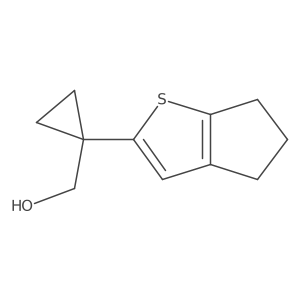 (1-{4H,5H,6H-cyclopenta[b]thiophen-2-yl}cyclopropyl)methanol结构式