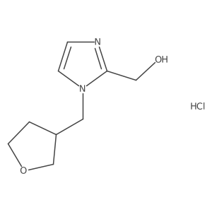 [1-(Oxolan-3-ylmethyl)imidazol-2-yl]methanol;hydrochloride结构式