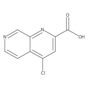 4-Chloro-1,7-naphthyridine-2-carboxylic acid Structure