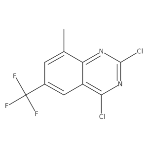 2,4-Dichloro-8-methyl-6-(trifluoromethyl)quinazoline结构式
