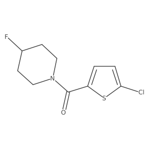 (5-Chlorothiophen-2-yl)-(4-fluoropiperidin-1-yl)-methanone Structure