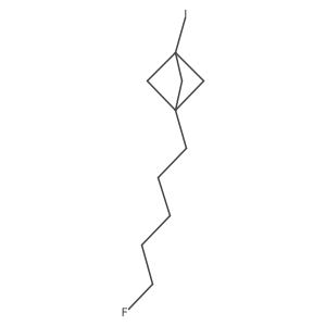 1-(5-Fluoropentyl)-3-iodobicyclo[1.1.1]pentane结构式