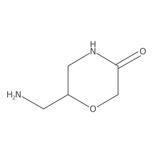 (R)-6-(Aminomethyl)morpholin-3-one Structure