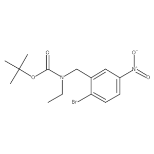 (2-Bromo-5-nitro-benzyl)-ethyl-carbamic acid tert-butyl ester Structure