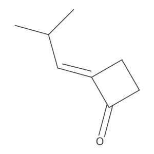 (2Z)-2-(2-Methylpropylidene)cyclobutan-1-one Structure
