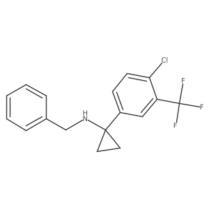 N-Benzyl-1-(4-chloro-3-(trifluoromethyl)phenyl)cyclopropanamine Structure
