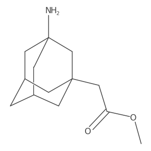 Methyl 2-(3-aminoadamantan-1-yl)acetate结构式