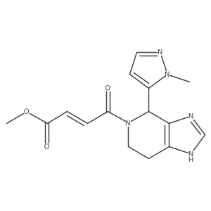 methyl (2E)-4-[4-(1-methyl-1H-pyrazol-5-yl)-1H,4H,5H,6H,7H-imidazo[4,5-c]pyridin-5-yl]-4-oxobut-2-enoate结构式