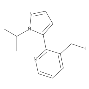 3-(iodomethyl)-2-(1-isopropyl-1H-pyrazol-5-yl)pyridine Structure