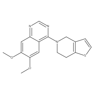 6,7-dimethoxy-4-{4H,5H,6H,7H-thieno[3,2-c]pyridin-5-yl}quinazoline Structure