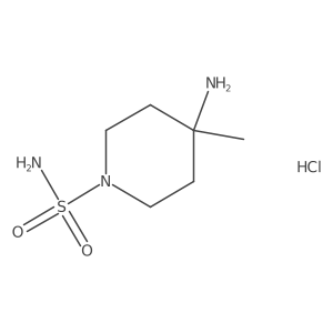 4-Amino-4-methylpiperidine-1-sulfonamide hcl结构式