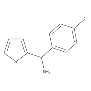 (4-Chlorophenyl)(thiophen-2-yl)methanamine Structure