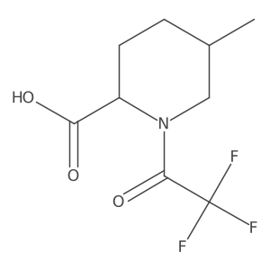 rac-(2R,5S)-5-methyl-1-(2,2,2-trifluoroacetyl)piperidine-2-carboxylic acid Structure