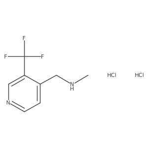 Methyl({[3-(trifluoromethyl)pyridin-4-yl]methyl})amine dihydrochloride Structure