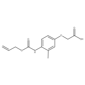 2-(3-Methyl-4-{[(prop-2-en-1-yloxy)carbonyl]amino}phenoxy)acetic acid Structure