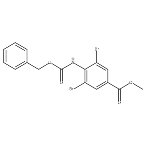 Methyl 4-{[(benzyloxy)carbonyl]amino}-3,5-dibromobenzoate结构式