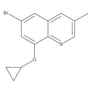 6-Bromo-8-(cyclopropyloxy)-3-methylquinoline Structure