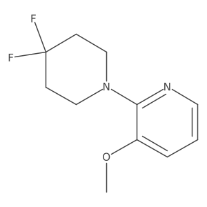 2-(4,4-Difluoropiperidin-1-yl)-3-methoxypyridine结构式